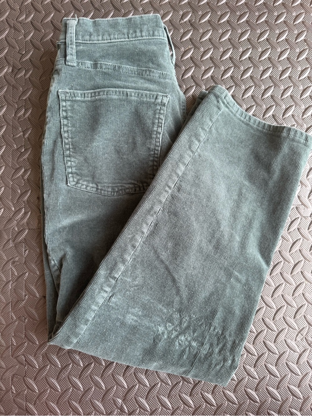 Universal Thread Straight-Leg Corduroy Jeans in Sage